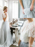 Two Piece A Line Elegant Lace Prom Dress LBQ0400